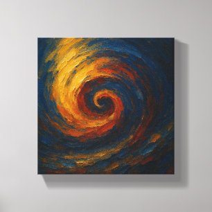 Lienzo Vórtice espiral dinámica - Energía abstracta