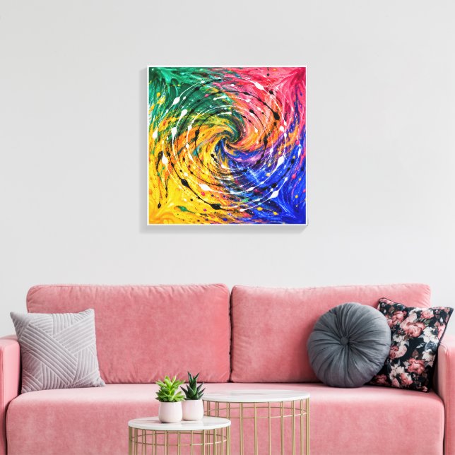 Lienzo Vórtice Pintado (Insitu (Sala de estar))
