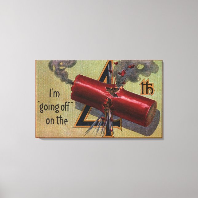 Lienzo Voy a ir al cuarto # 2 (Anverso)