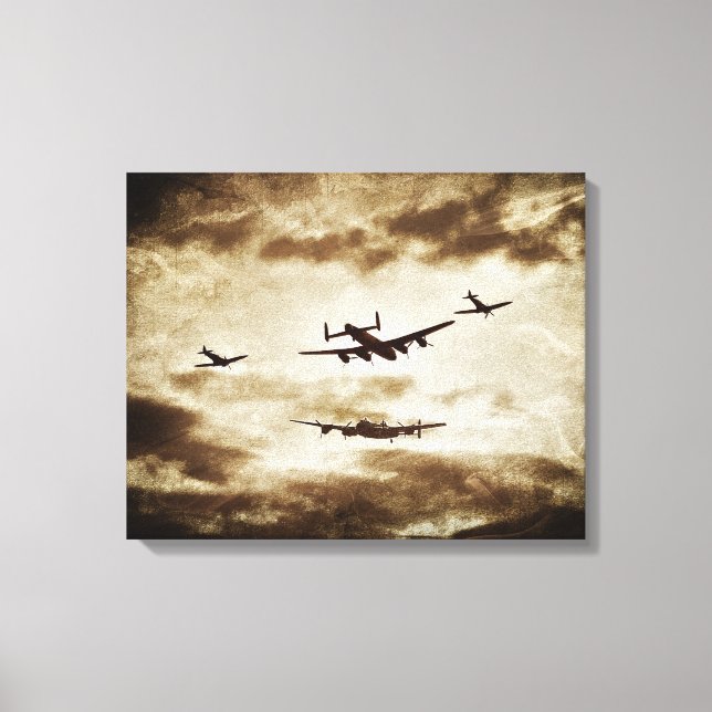 Lienzo vuelo conmemorativo de la batalla de bretaña (Anverso)