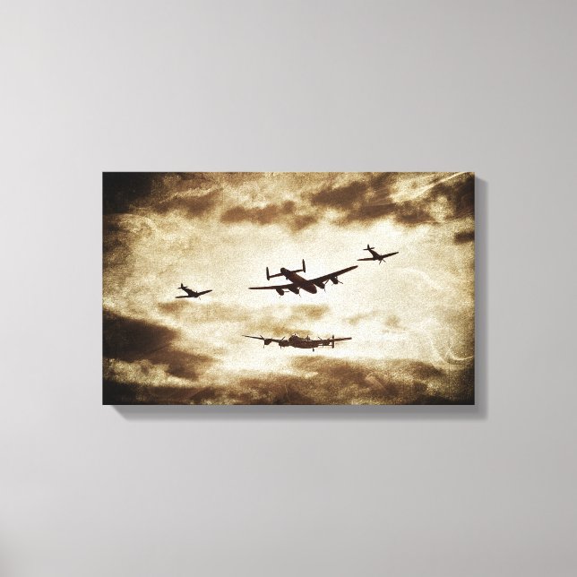 Lienzo vuelo conmemorativo de la batalla de bretaña (Anverso)