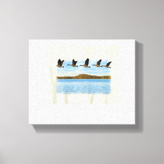 Lienzo Vuelo de formación de V