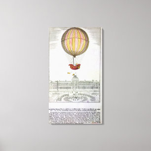 Lienzo Vuelo de Jacques Charles y Nicholas Robert