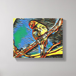 Lienzo Vuelta a los sueños: Aves en movimiento