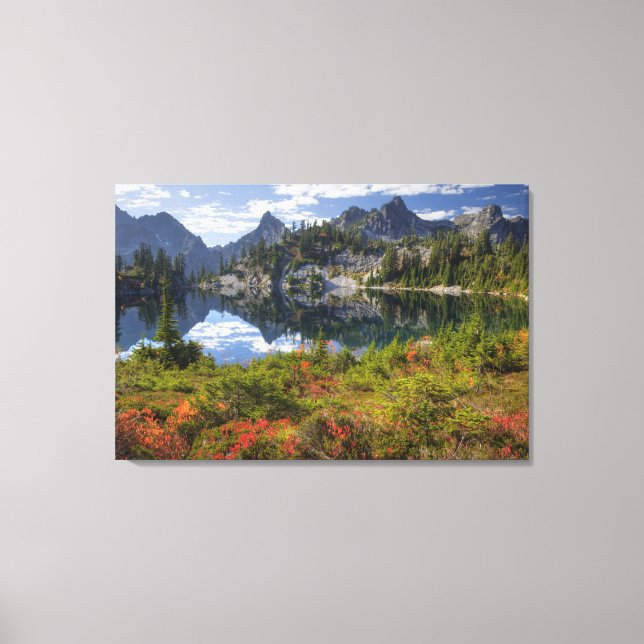 Lienzo WA, Alpine Lakes Wilderness, Gem Lake, con 2 (Anverso)