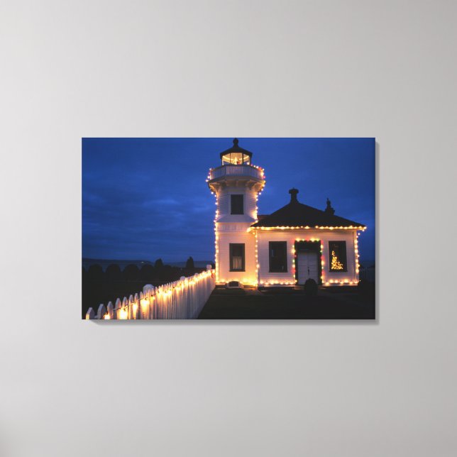 Lienzo WA, Mukilteo, Faro de Mukilteo, establecido 2 (Anverso)