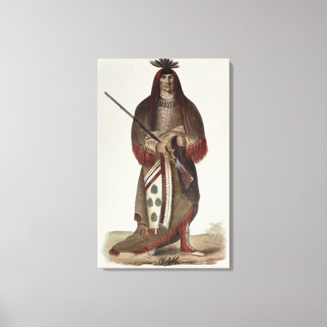 Lienzo Wa-Na-Ta o "The Charger", Gran Jefe (Anverso)