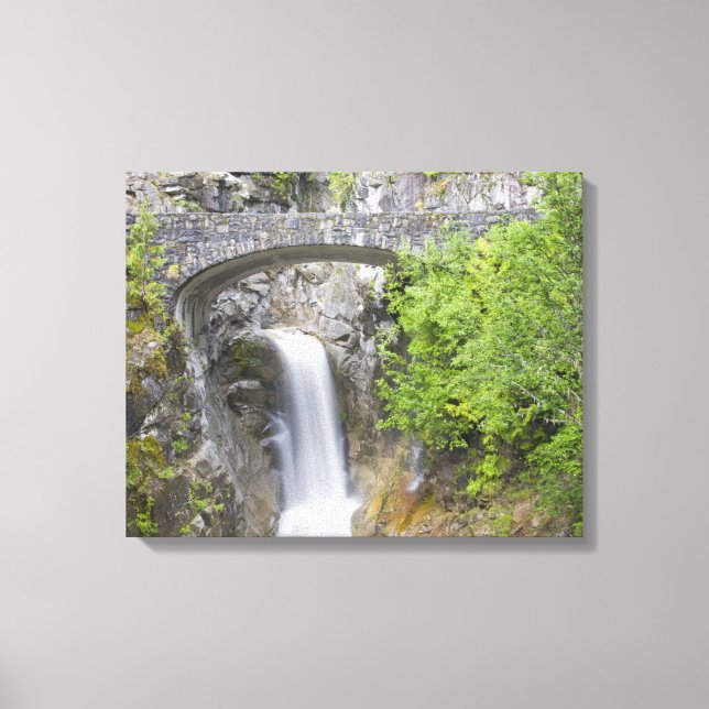 Lienzo WA, Parque Nacional Mount Rainier, Christine Falls (Anverso)
