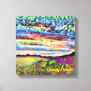 Lienzo Wa-Wo Wave NFT Art Collection CLOUDY CARDS 23/30