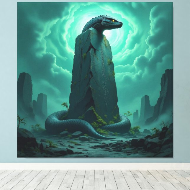 Lienzo Wächter der Energiequelle   (Insitu (piso de madera))