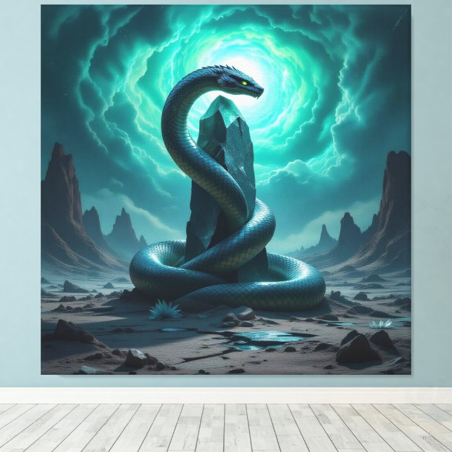 Lienzo Wächter der Energiequelle   (Insitu (piso de madera))