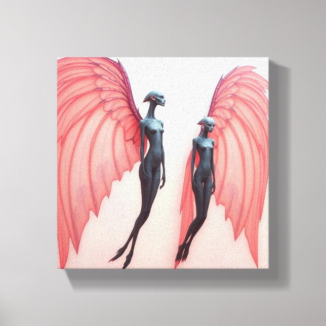 Lienzo „Wächterinnen der Zwischenwelt“   (Anverso)