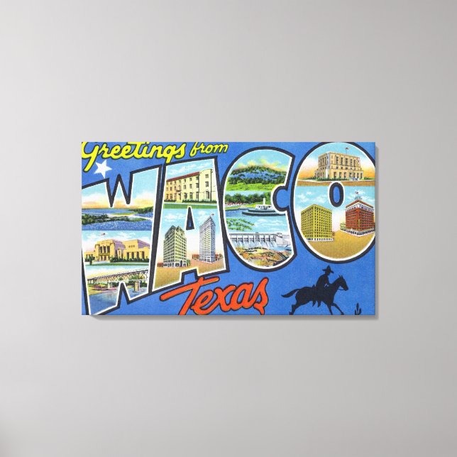 Lienzo Waco, TexasLarge Letter ScenesWaco, TX 2 (Anverso)