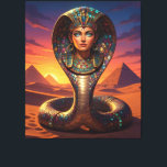 Lienzo Wadjet – Egyptian Cobra Goddess´7<br><div class="desc">Wadjet is a cobra goddess in Egyptian mythology and a protector of the pharaoh and Lower Egypt. She represents protection,  power,  and royal authority.</div>