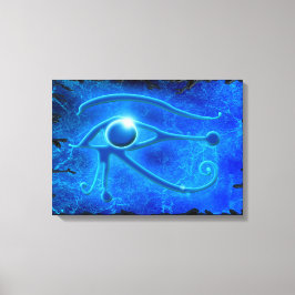 Lienzo WADJET OYE OF HORUS Blue Fantasy Print