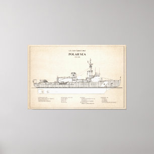 Lienzo Wagb-11 del Mar Polar de corte USCG - SBD