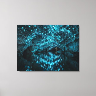 Lienzo Waitomo Glowworm Galaxy - Bioluminescent Cave Refl