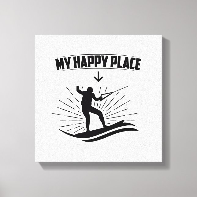 Lienzo Wakeboarding Sayings | Regalos deportivos de Wakeb (Anverso)