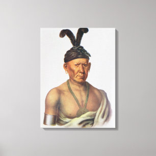 Lienzo Wakechai, o 'Águila que se agacha', un jefe saudit