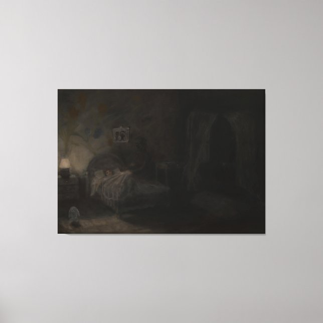 Lienzo Waking nightmare - Oil painting (Anverso)