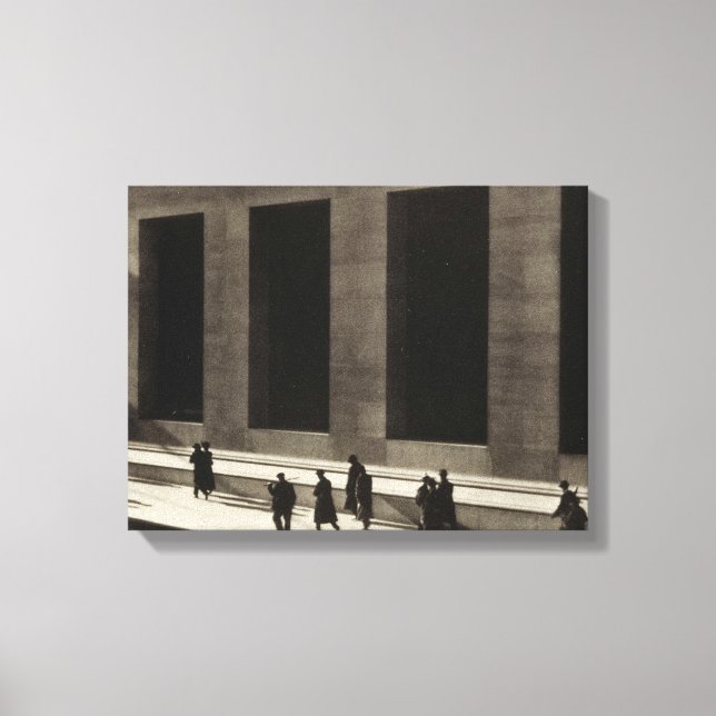 Lienzo Wall Street (por Paul Strand, 1915) (Anverso)