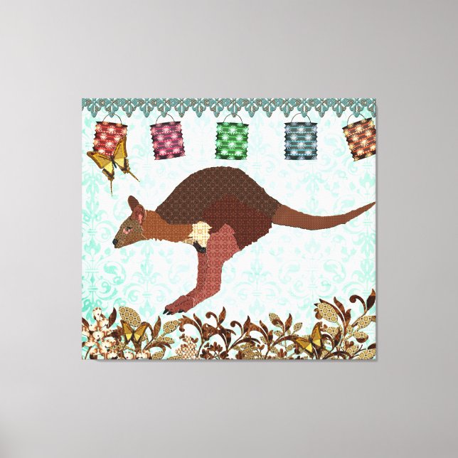Lienzo Wallaby Blue Misty Day Canvas Art (Anverso)