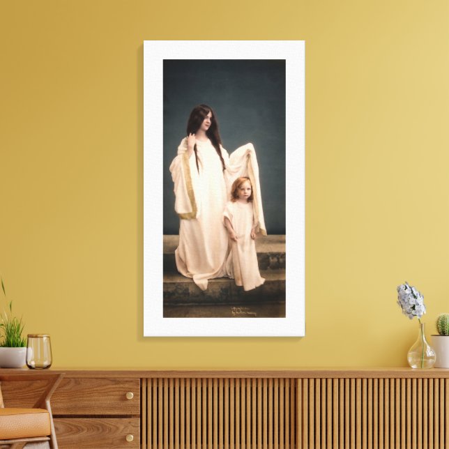 Lienzo Wallace Nutting LA MADRE GUARDIANA  (Insitu (Sala de estar))