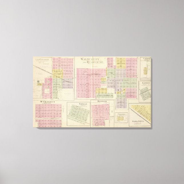 Lienzo Walnut City, Rush Center, La Crosse, Kansas (Anverso)