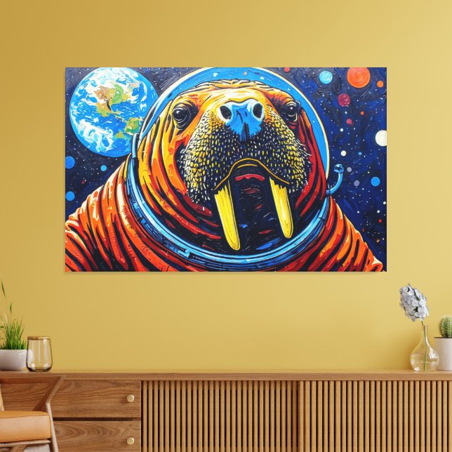 LIENZO WALRUS IN SPACE-4 (Insitu (Sala de estar))
