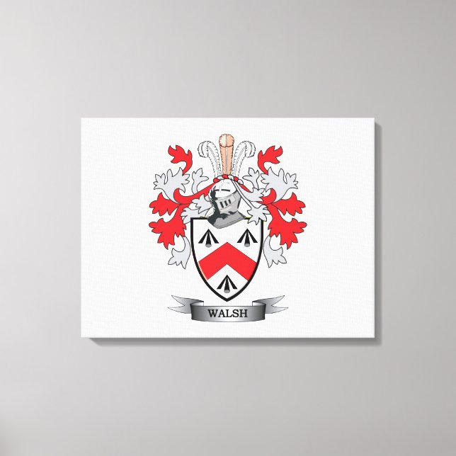 Lienzo Walsh-Coat-of-Arms (Anverso)