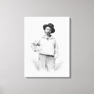 Lienzo Walt Whitman, frontispiece a las 'hojas de