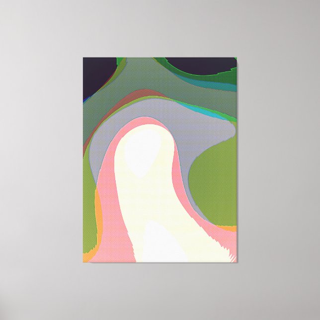 Lienzo Warps abstractas coloridas 208 (Anverso)