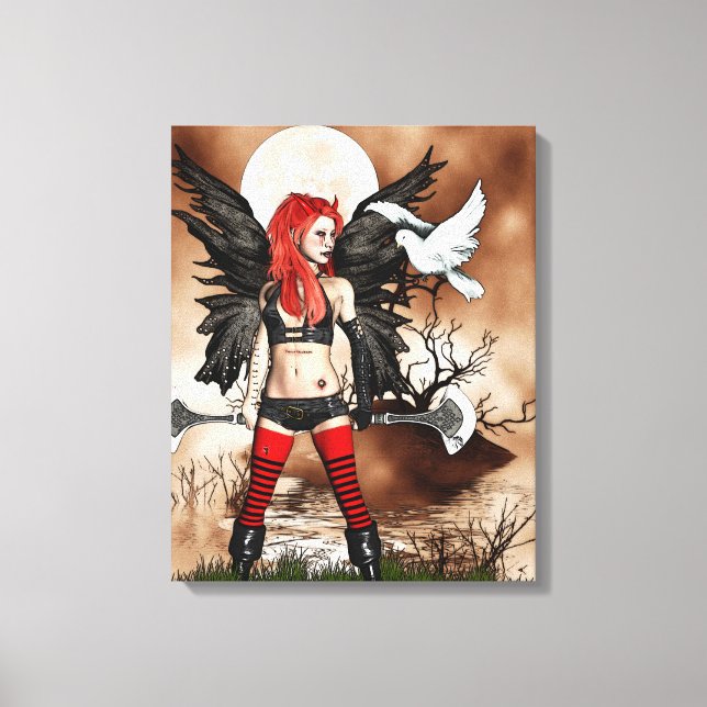 Lienzo Warrior Fairy (Anverso)