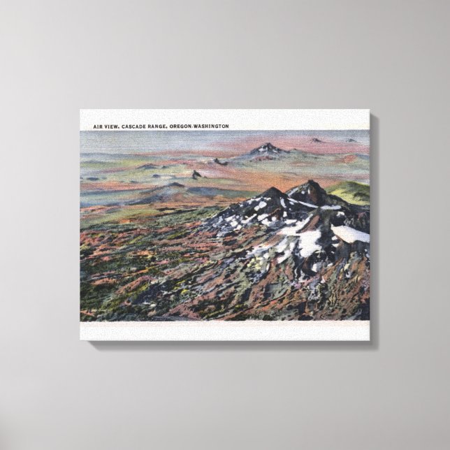 Lienzo Washington - Aerolíneas de la Cordillera de Cascad (Anverso)