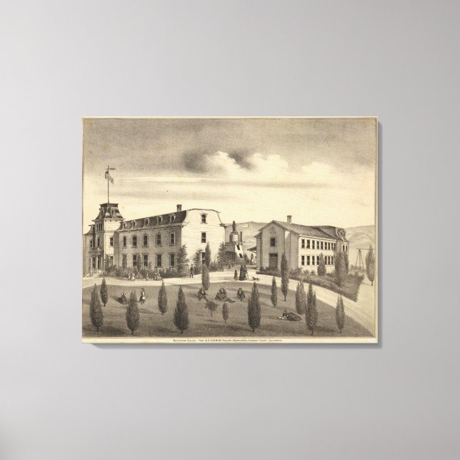 Lienzo Washington College, California (Anverso)