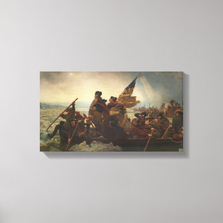 Lienzo Washington cruza la pintura de Delaware