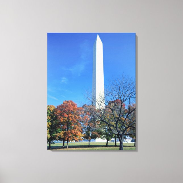Lienzo WASHINGTON, D.C. EE. UU. El Monumento a Washington (Anverso)