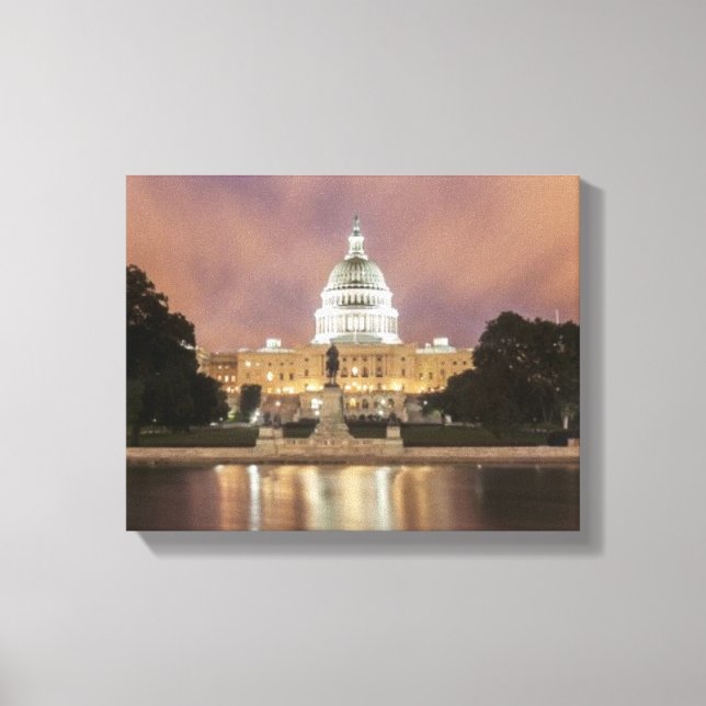Lienzo Washington DC, Edificio Capitol (Anverso)