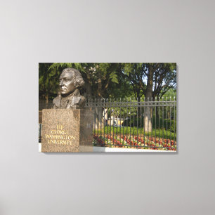 Lienzo Washington, DC, estatua de George Washington, El