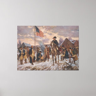 Lienzo Washington en Valley Forge por Edward Percy Moran