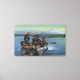 Lienzo Washington - opinión los pescadores que cogen un