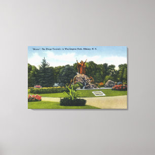 Lienzo Washington Park Vista de la Fuente de los Reyes,