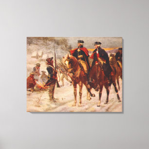 Lienzo Washington y Lafayette en la fragua del valle