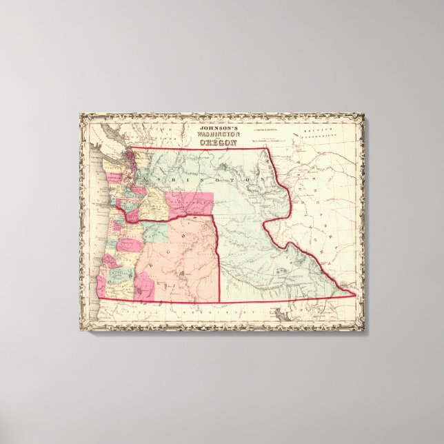 Lienzo Washington y Oregón (Anverso)