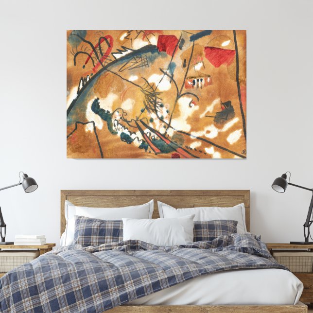 Lienzo Wassily Kandinsky - Borrador de 'Composición II' (Insitu(Dormitorio))