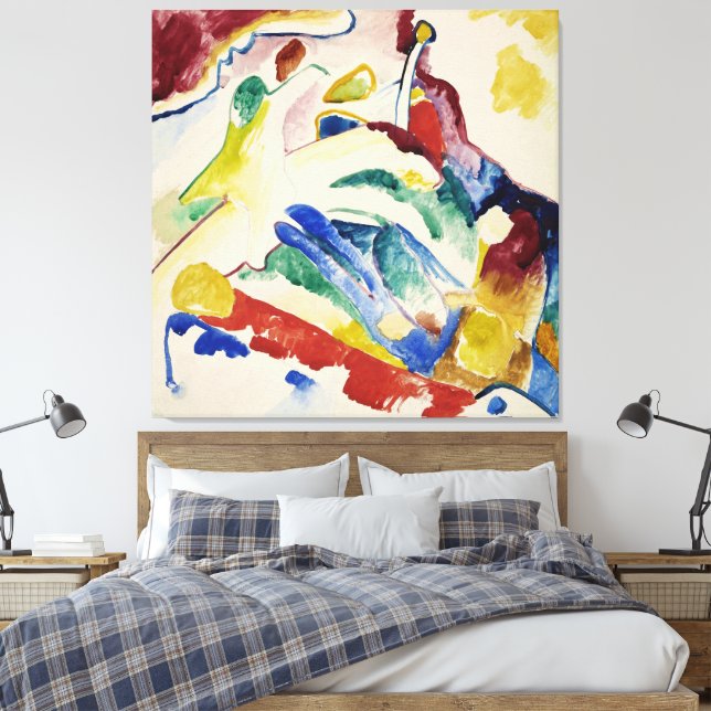 Lienzo Wassily Kandinsky - Borrador de 'Composición II' (Insitu(Dormitorio))