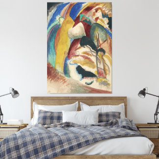 Lienzo Wassily Kandinsky - Borrador para 'Imagen con Blan