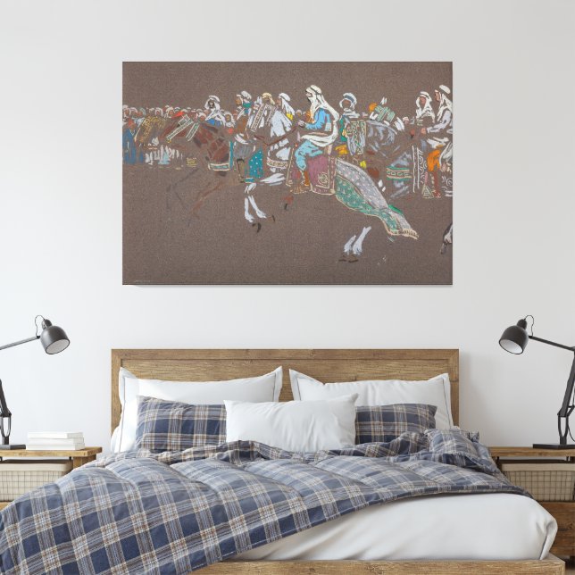 Lienzo Wassily Kandinsky - Caballería árabe  (Insitu(Dormitorio))