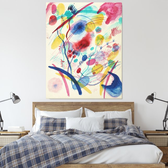Lienzo Wassily Kandinsky - Composición en rojo y azul (Insitu(Dormitorio))