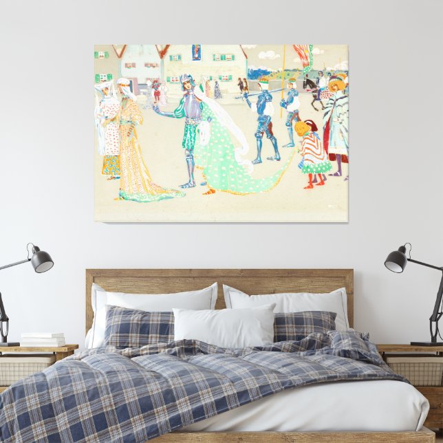Lienzo Wassily Kandinsky - La joven pareja  (Insitu(Dormitorio))